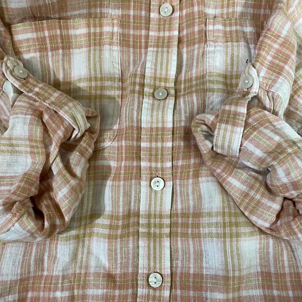 NEW American Eagle Linen Oversized Shirt L - Picture 10 of 14